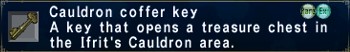 Cauldron Coffer Key
