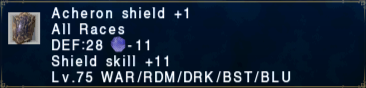 Acheron Shield +1