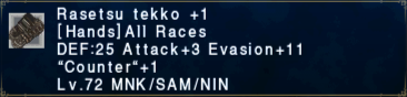 Rasetsu Tekko +1