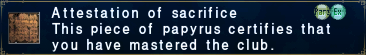 Attestation of Sacrifice