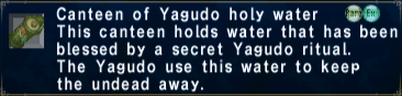 Yagudo Holy Water