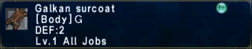 Galkan Surcoat