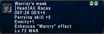 Warrior's Mask