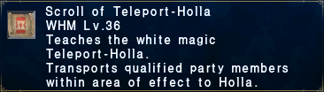 Scroll of Teleport-Holla