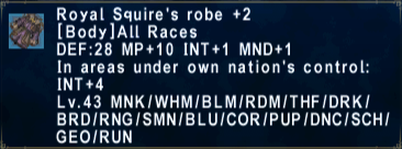 Royal Squire's Robe +2