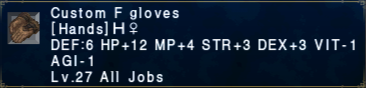 Custom F Gloves