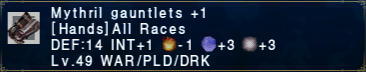 Mythril Gauntlets +1