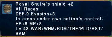 Royal Squire's Shield +2