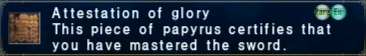 Attestation of Glory