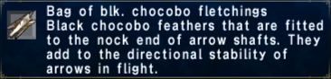 Black Chocobo Fletchings