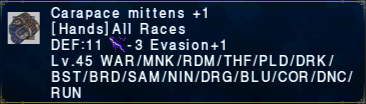 Carapace Mittens +1
