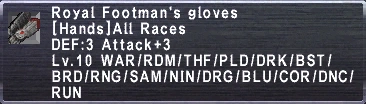 Royal Footman's Gloves