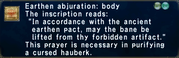 Earthen Abjuration: Body