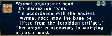 Wyrmal Abjuration: Head