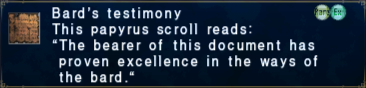 Bard's Testimony