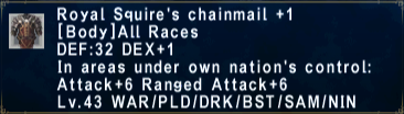Royal Squire's Chainmail +1