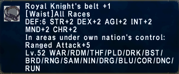 Royal Knight's Belt +1