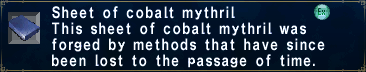 Cobalt Mythril Sheet