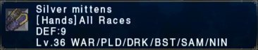 Silver Mittens