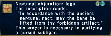 Neptunal Abjuration: Legs