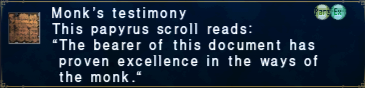Monk's Testimony