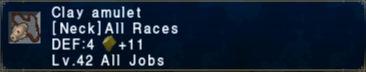 Clay Amulet