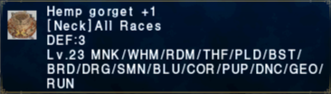 Hemp Gorget +1