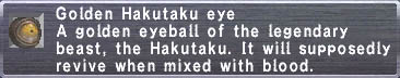 Golden Hakutaku Eye