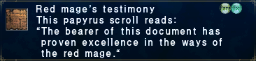 Red Mage's Testimony
