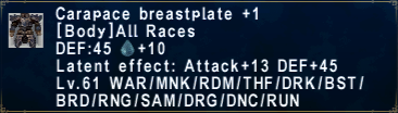 Carapace Breastplate +1