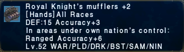 Royal Knight's Mufflers +2