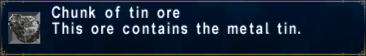 Tin ore