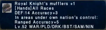 Royal Knight's Mufflers +1