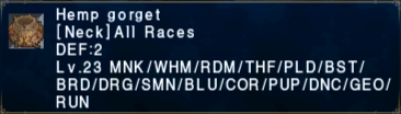 Hemp Gorget
