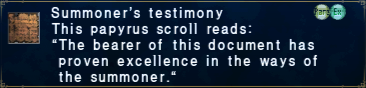 Summoner's Testimony
