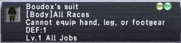 Boudox's Suit