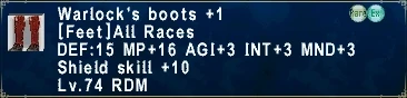 Warlock's Boots +1