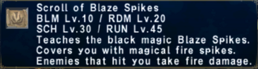 Scroll of Blaze Spikes