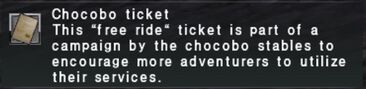 Chocobo Ticket
