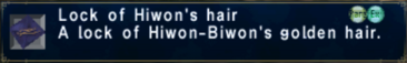 Lock of Hiwon's Hair